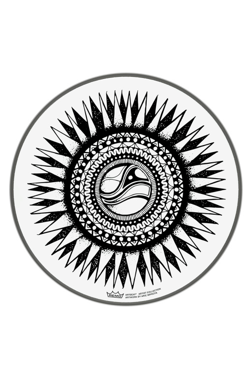 Peau de frappe Artbeat Skyndeep Emperor transparente, 10", New Sun