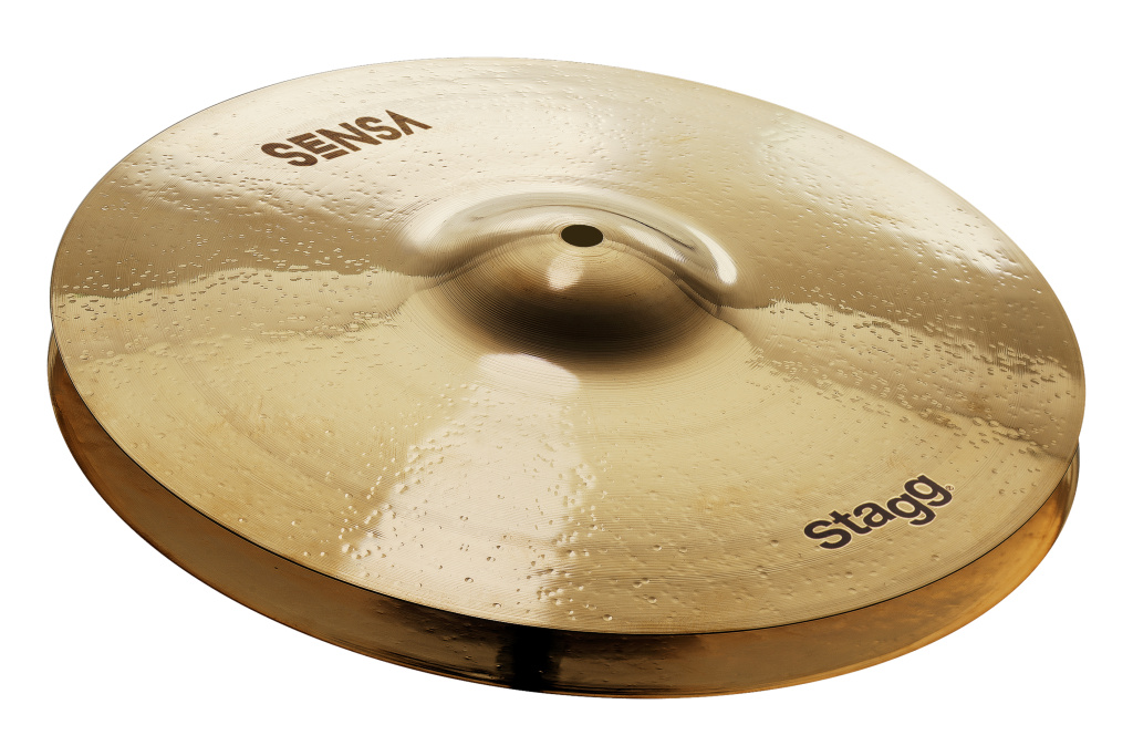 Paire de cymbales SENSA Brillant, pour Charleston - Hi-Hat Medium 13"