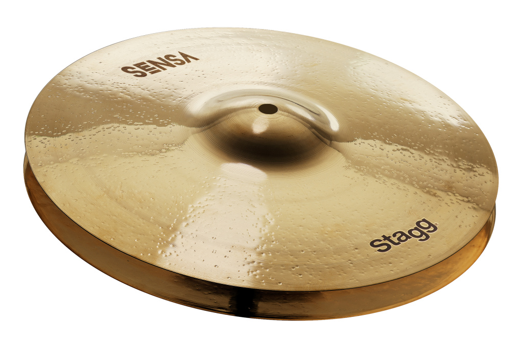 Paire de cymbales SENSA Brillant, pour Charleston - Hi-Hat Medium 14"