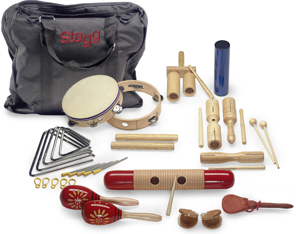 Kit percussion pour enfants, avec sac