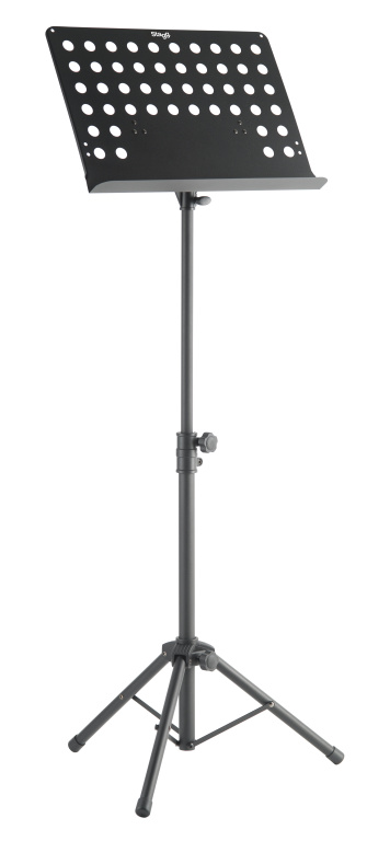 Pupitre d'orchestre "basic", avec tablette métallique perforée