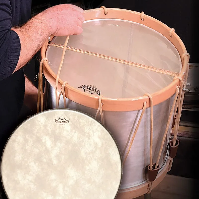 Changement de peau (frappe ou timbre) - Tambour à corde