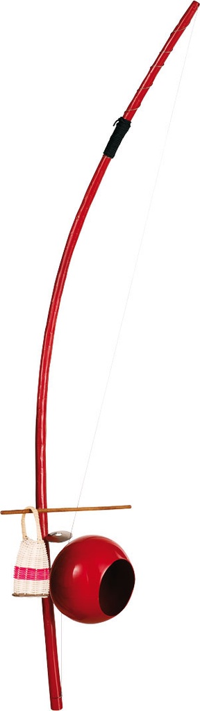 BERIMBAU FIBRE MEINL ROUGE AVEC HOUSSE