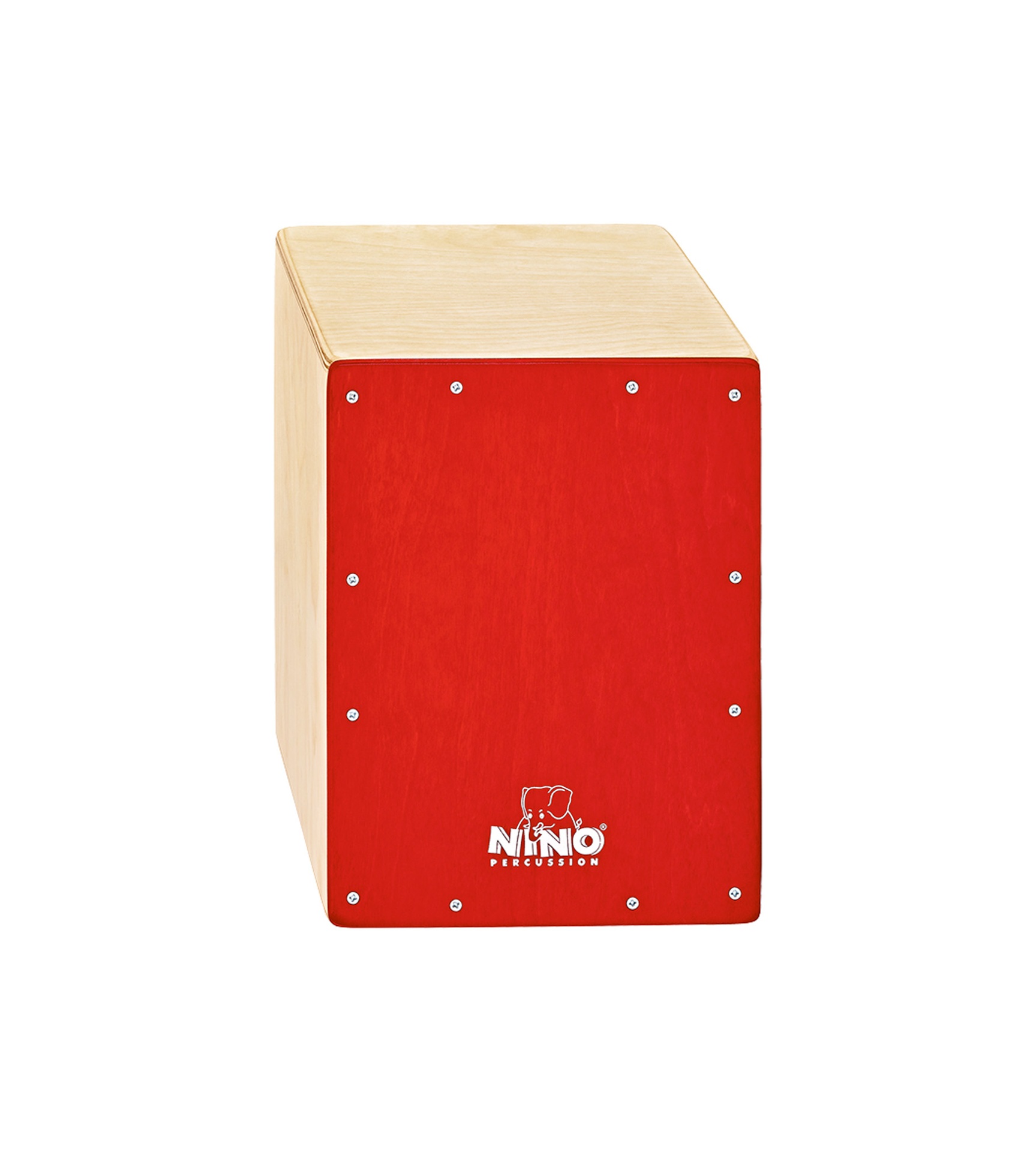 CAJON NINO 13", BOULEAU, FACADE ROUGE