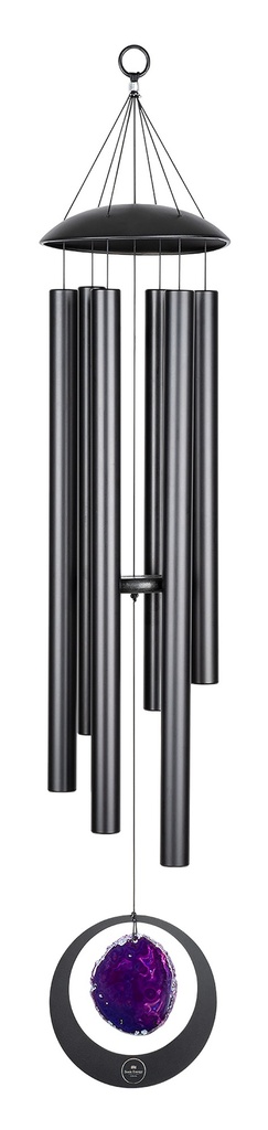 CHIMES SONIC ENERGY AGATE 50", NOIR