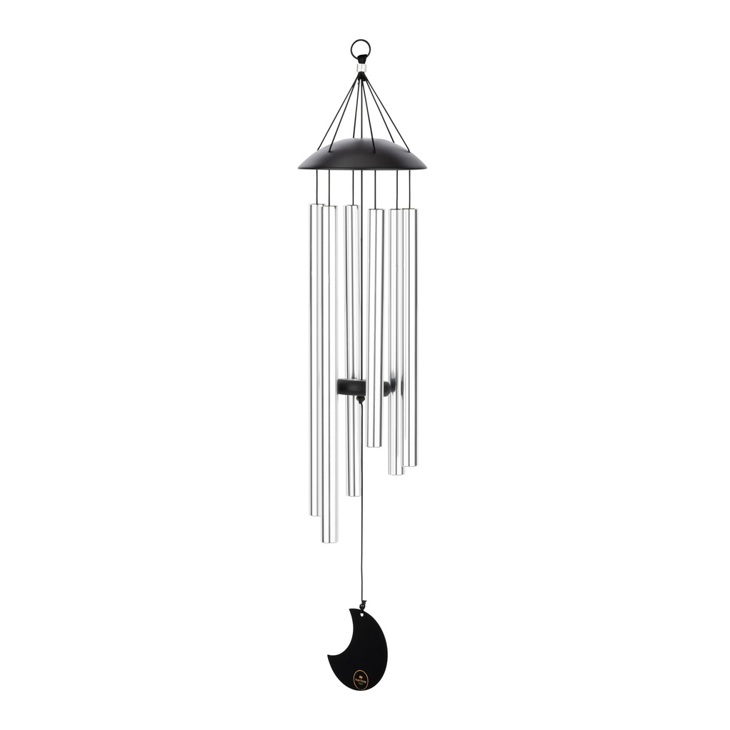 CHIMES SONIC ENERGY MOON 32", ARGENT