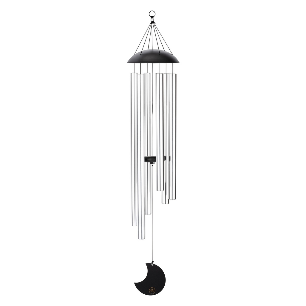 CHIMES SONIC ENERGY MOON 44", ARGENT