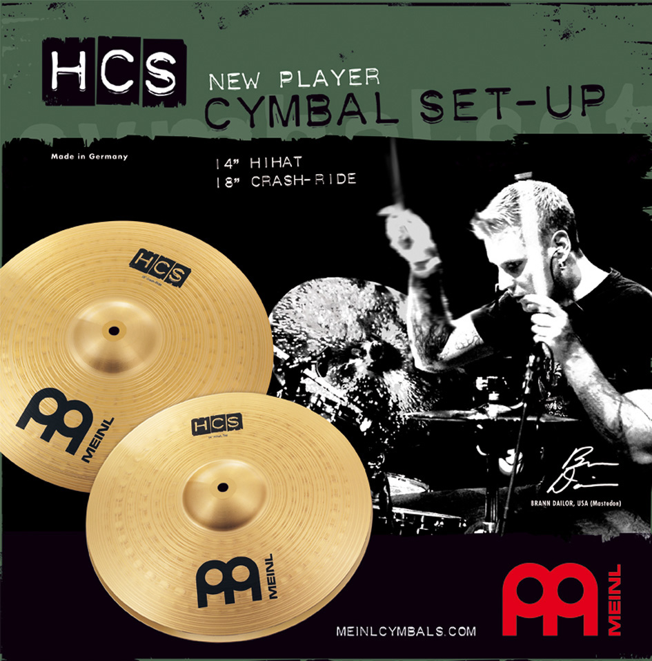 JEU MEINL HCS 2 CYMBALES 14/18""