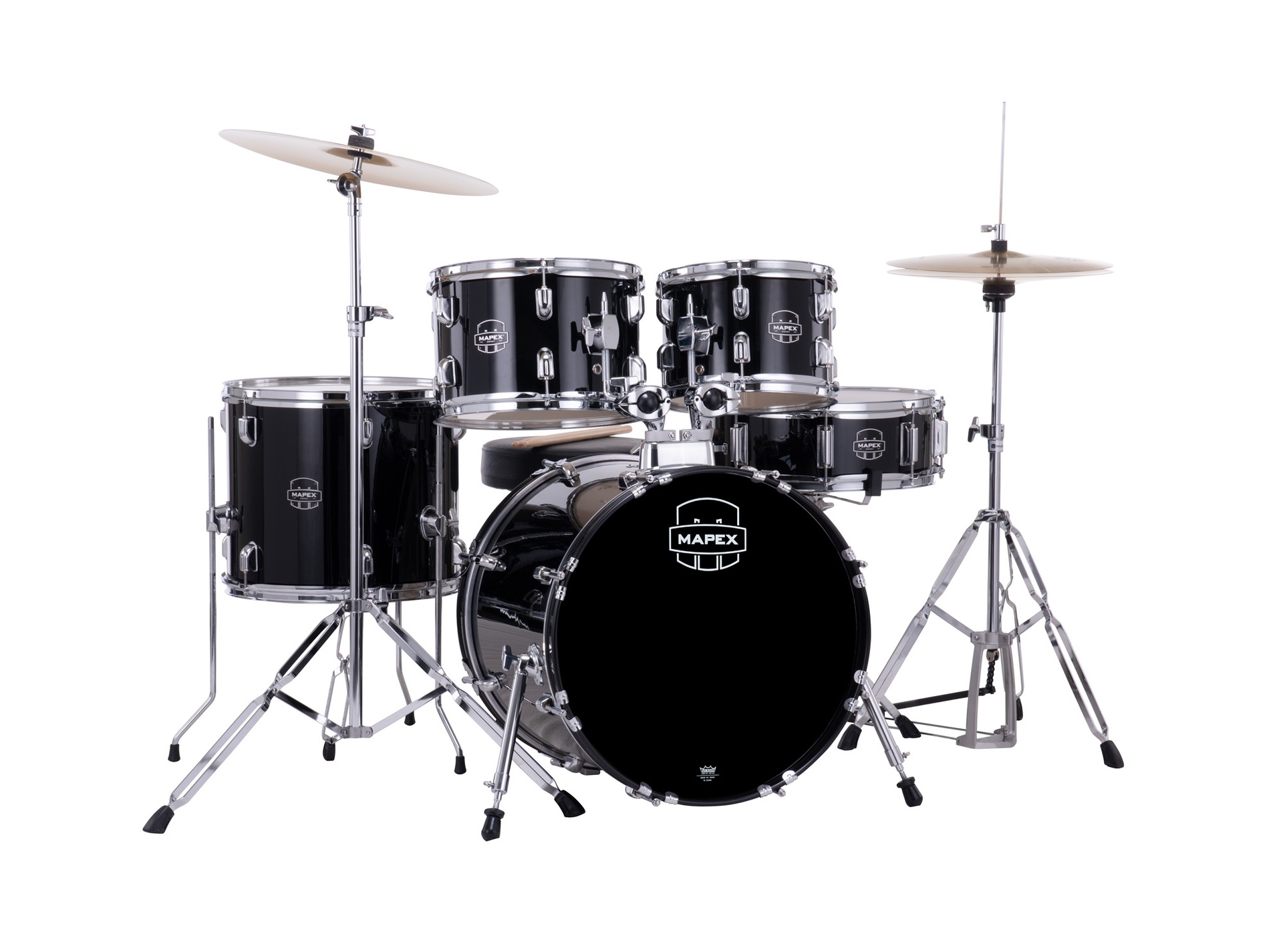 Batterie complète MAPEX Comet + 2 Cymbales JAZZ/JUNIOR - GC18