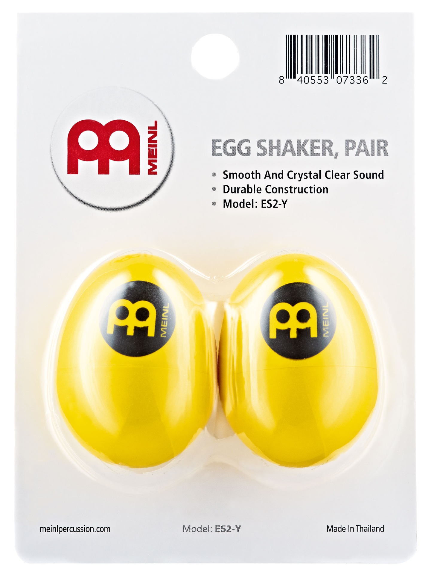 OEUF SHAKER MEINL PLASTIQUE JAUNE