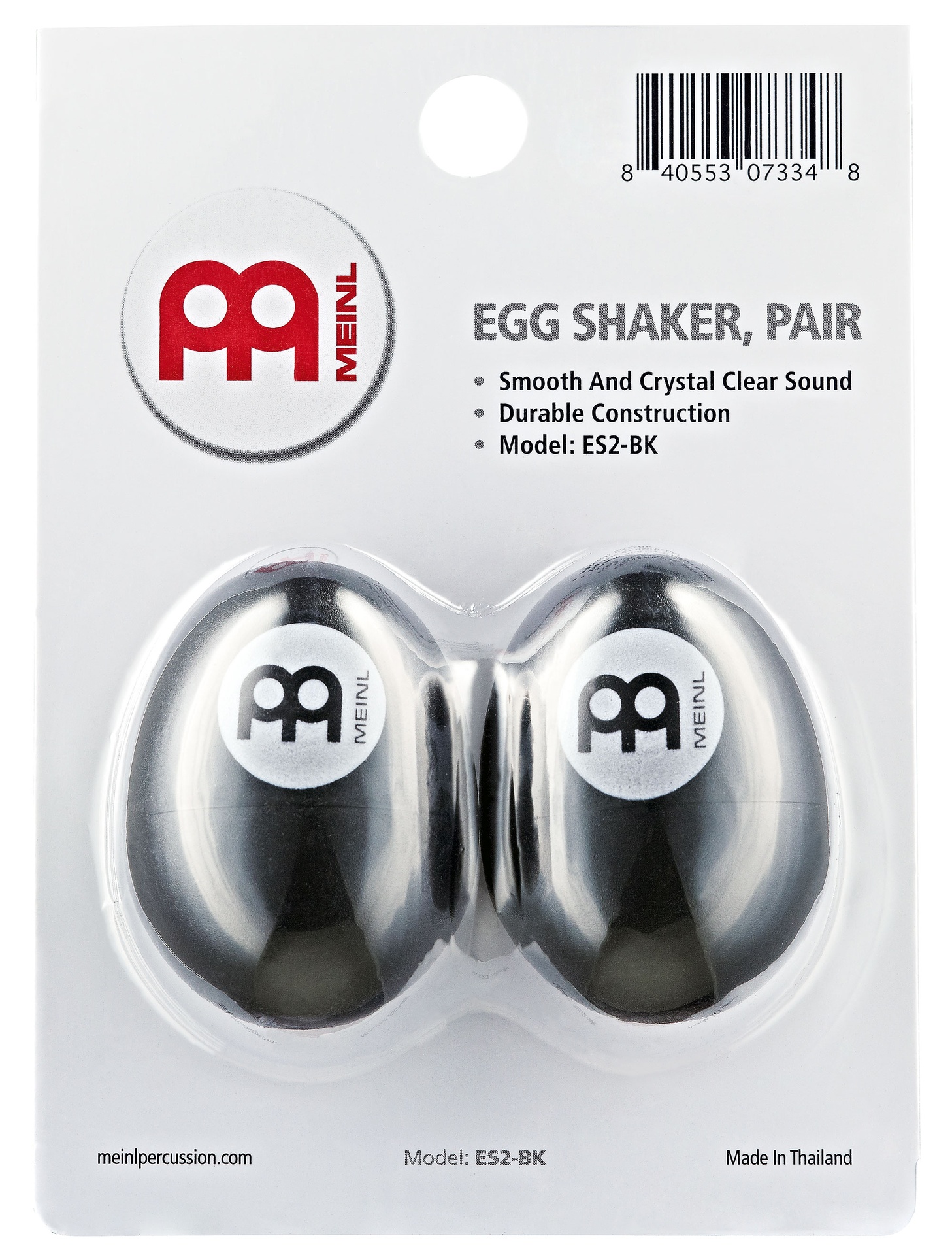 OEUF SHAKER MEINL PLASTIQUE NOIR