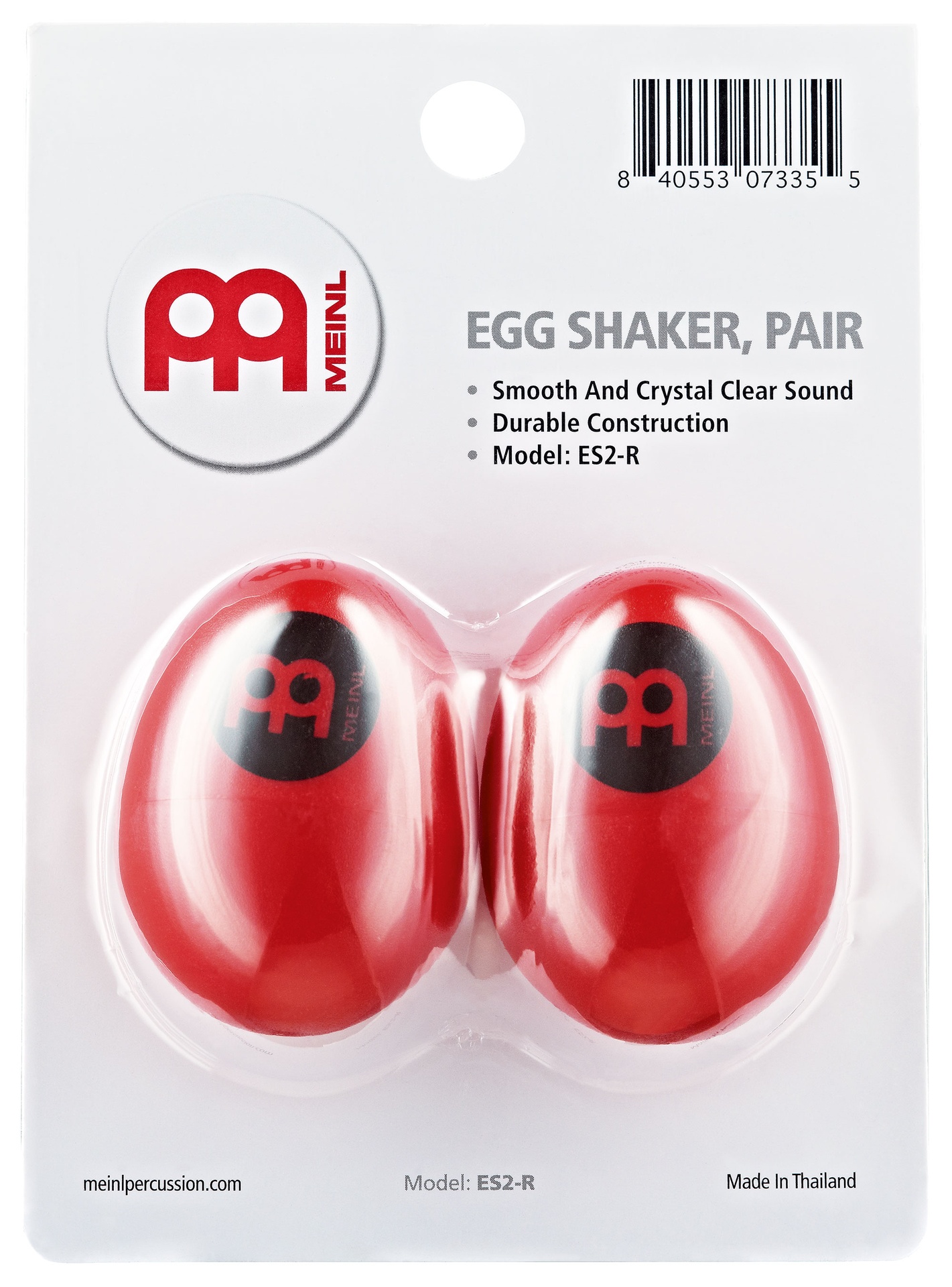 OEUF SHAKER MEINL PLASTIQUE ROUGE