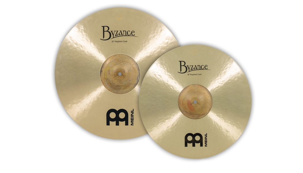 PACK 2 CYMBALES CRASH MEINL BYZANCE POLY