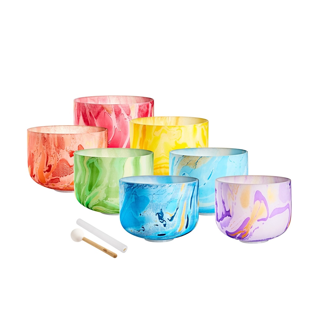 SET 7 SINGING BOWL SONIC ENERGY CRYSTAL