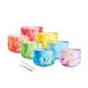 SET 7 SINGING BOWL SONIC ENERGY CRYSTAL