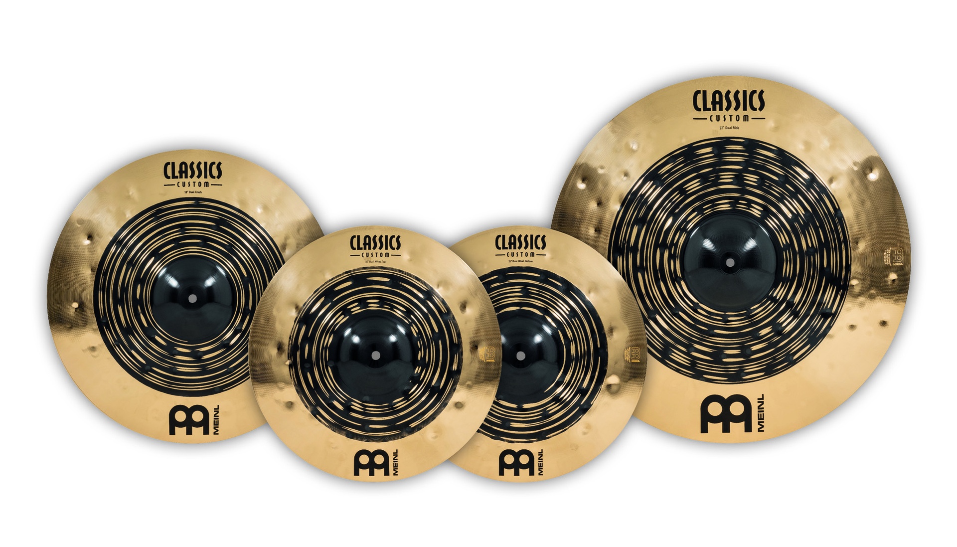 SET MEINL C.CUSTOM DUAL 15-18-22