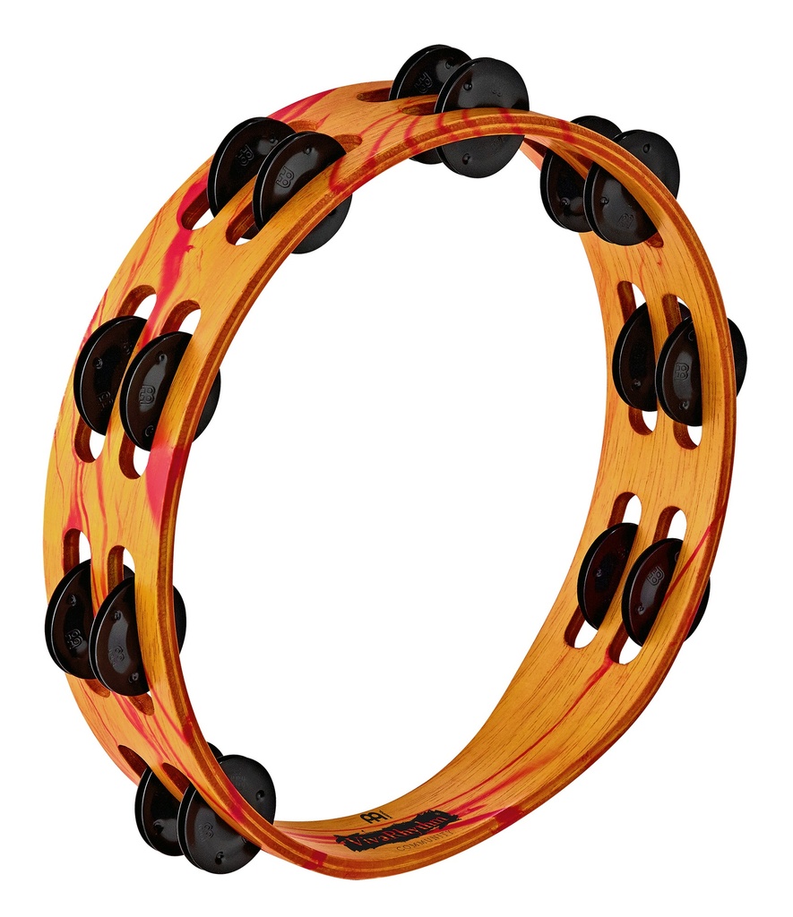 TAMBOURIN VIVA RHYTHM BOIS 2R CYMB NOIR