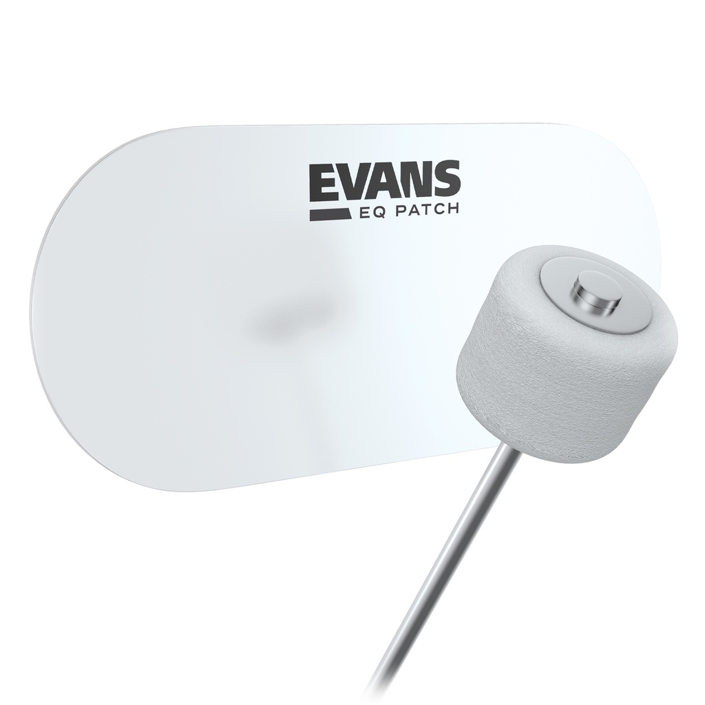 EVANS EQ Double Pedal Patch, Clear Plastic