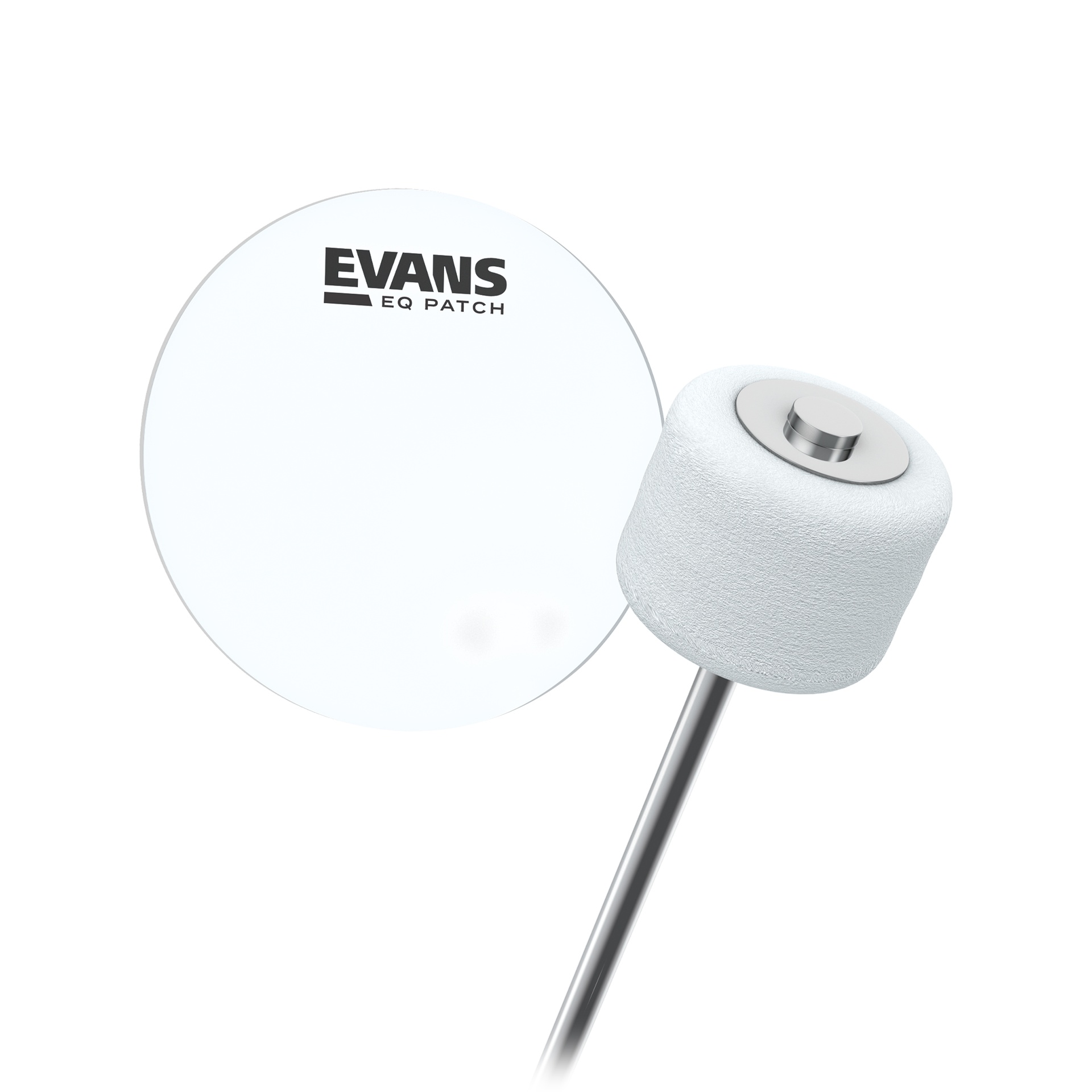 EVANS EQ Single Pedal Patch, Clear Plastic