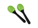 MARACAS NINO PLASTIQUE OVALES VERT