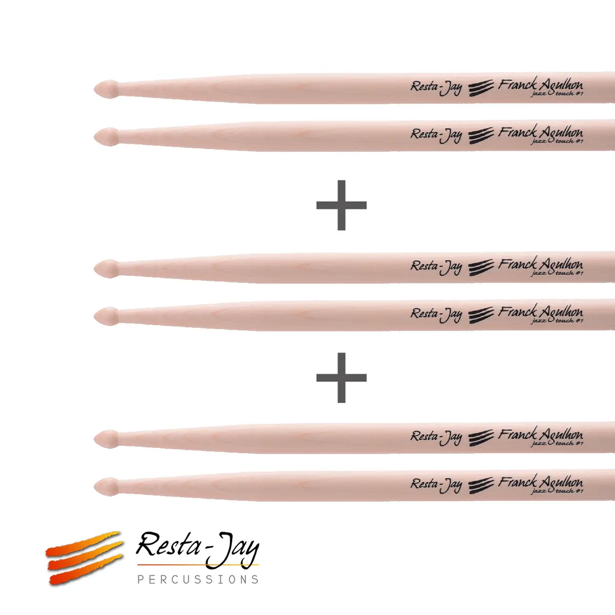 Lot de 3 paires ERABLE C-cl/Batterie - Signature Franck Agulhon – Erable