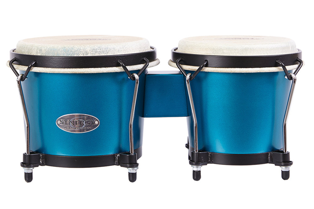 Bongos Synergy Wood Bongo bleu océan mat