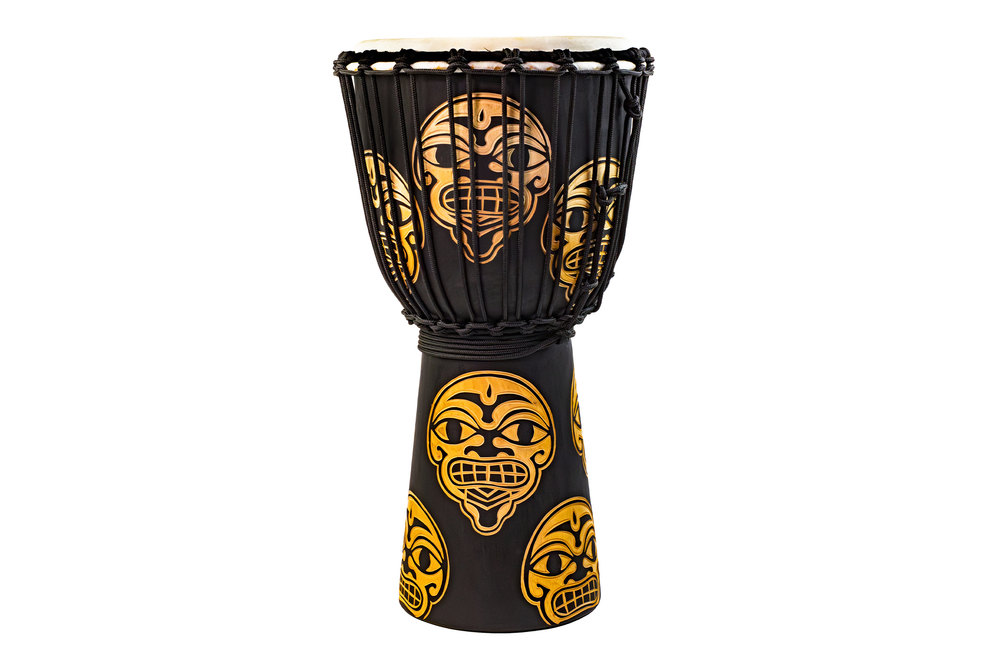 Djembe Street Series Carved Watcher 8"