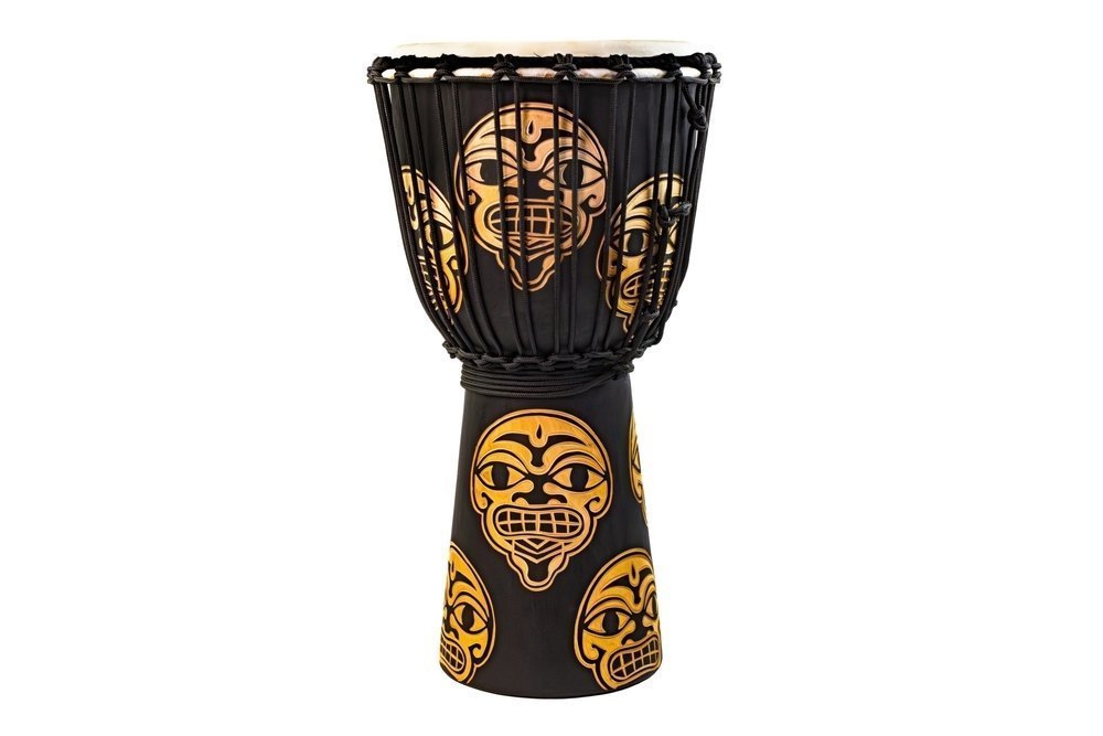 Djembe Street Series Carved Watcher 12"