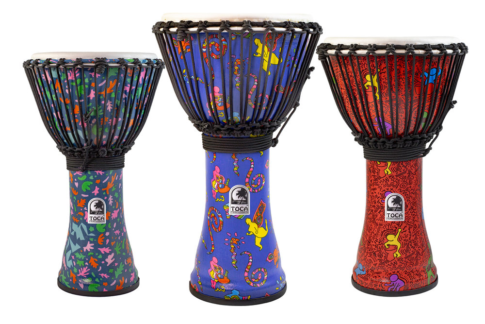 Djembe Freestyle Colorsound Desinger Series Set - 4 pièces