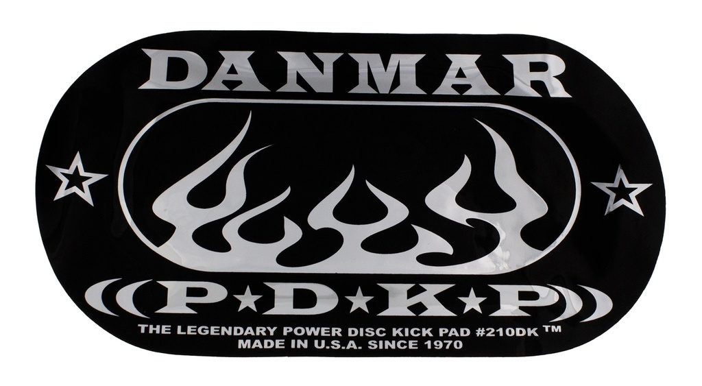 210DKF - Pad Autocollant Grosse Caisse Double pédale - Flamme