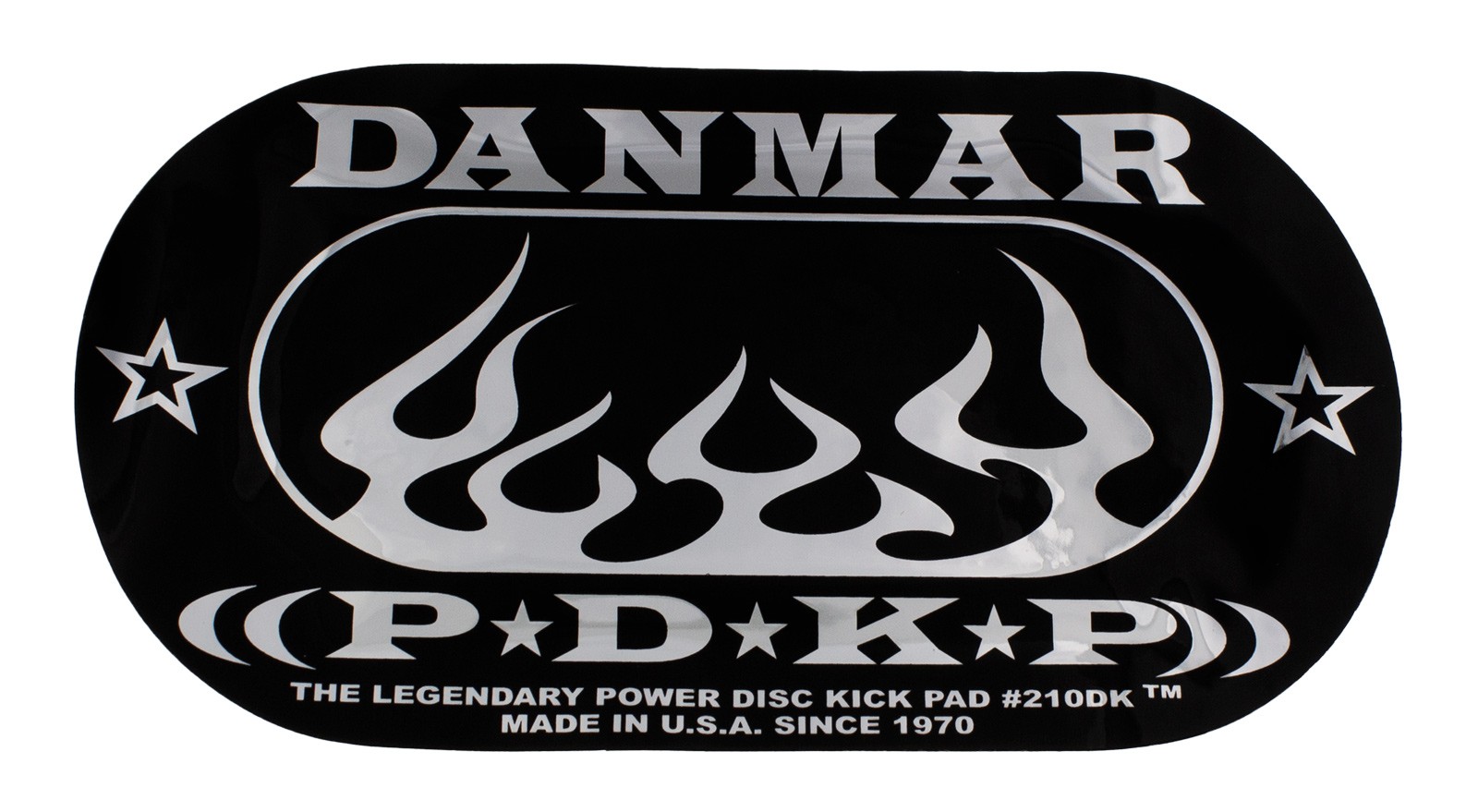 210DKF - Pad Autocollant Grosse Caisse Double pédale - Flamme