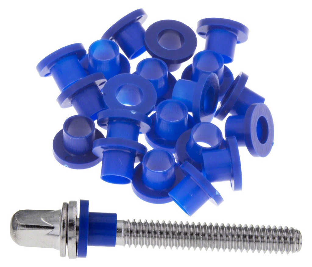 TRW100BLU - Rondelles nylon pour tirants - Bleu (x100)