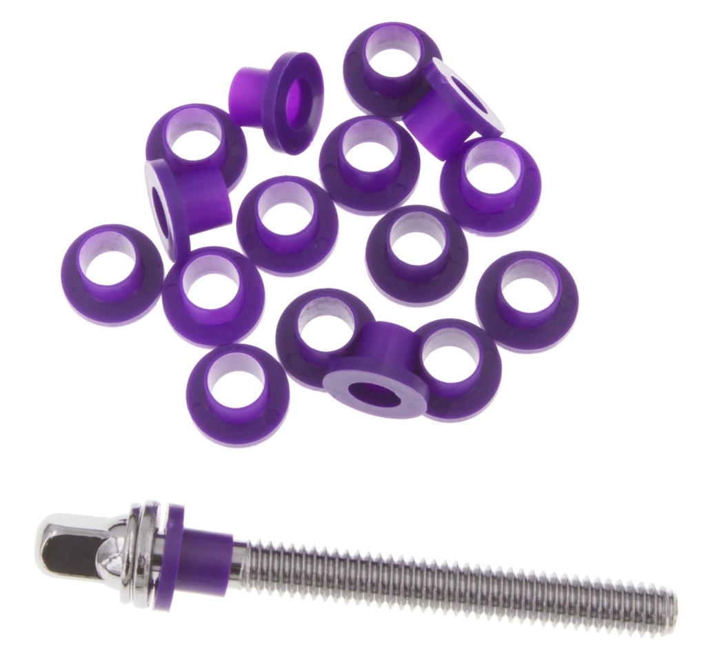 TRW100P - Rondelles nylon pour tirants - Violet (x100)
