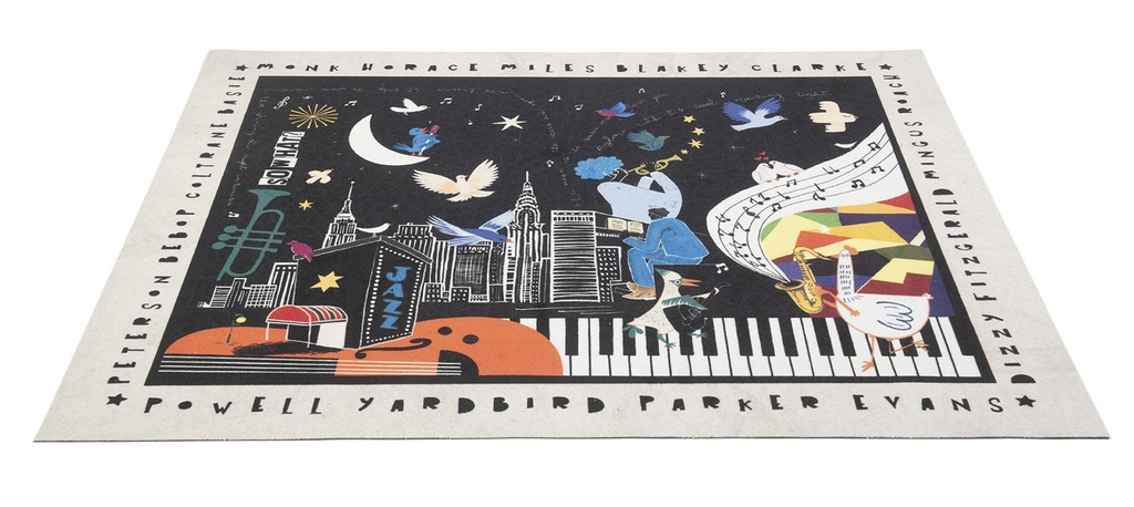 CLB-NGHT - Tapis Club Series 1.63 x 1.42m Antidérapant - Jazz Night