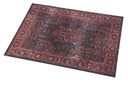 VP&A-BLR - Tapis Vintage Persian Club Series 80 x 60cm Antidérapant - Black Red
