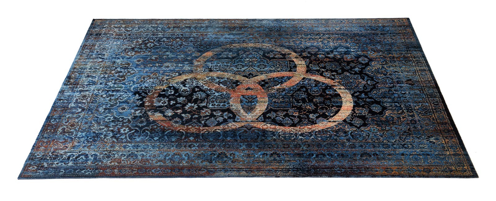 VP185-BNZ - Tapis Vintage Persian 1.85 x 1.60m Antidérapant - Bonzo