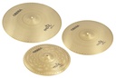 Set 3 Cymbales Silencieuces Mute - 14" 16" 20" - Finition Brass