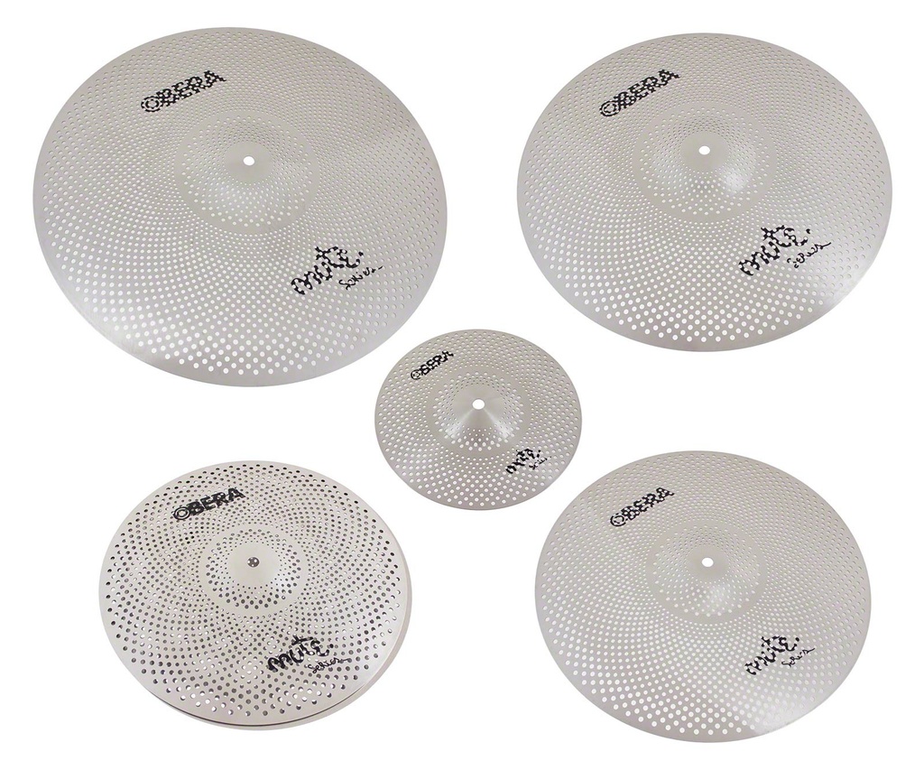 Set 5 Cymbales Silencieuces Mute - 14" 16" 18" 20" 10"