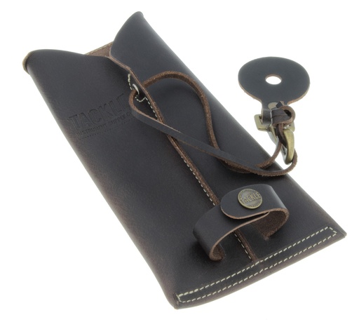 [TKL-HHSH-BR] Porte baguettes en cuir avec crochet - Marron