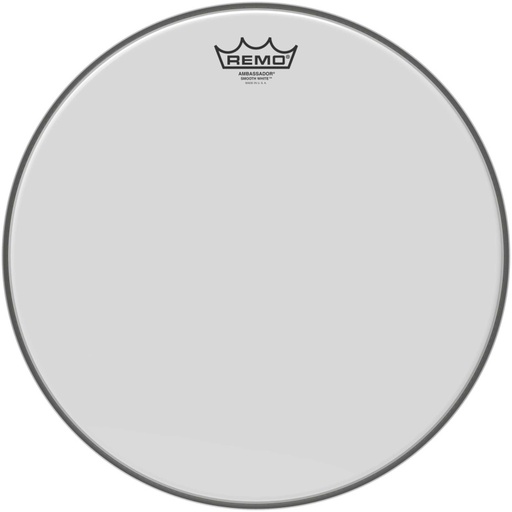 [BA-0216-00] Peau Ambassador blanc lisse 16" pour Caisse claire/ Tom sur pieds