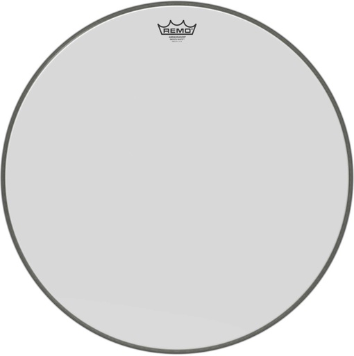 [BR-1222-00] Peau Ambassador blanc lisse 22" pour Grosse caisse