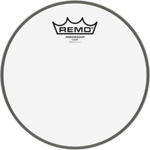 [BA-0308-00] Peau Ambassador Transparente 8" pour tom