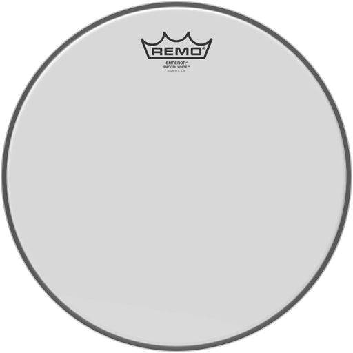 [BE-0212-00] Peau Emperor blanc lisse 12" pour Tom/ Caisse claire