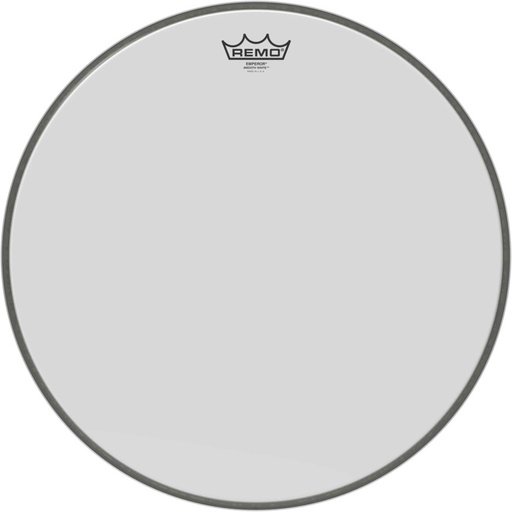[BB-1218-00] Peau Emperor blanc lisse 18" pour grosse caisse