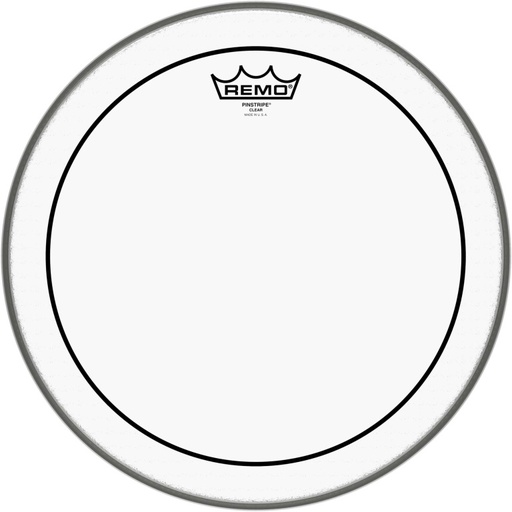 [PS-0314-00] Peau Pinstripe transparente 14" pour Tom/ Caisse claire/ Tom sur pieds