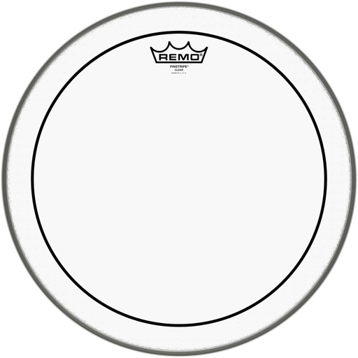 [PS-0315-00] Peau Pinstripe transparente 15" pour Tom/ Caisse claire/ Tom sur pieds