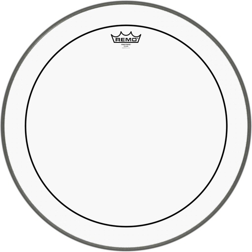 [PS-1320-00] Peau Pinstripe transparente 20" pour Grosse caisse