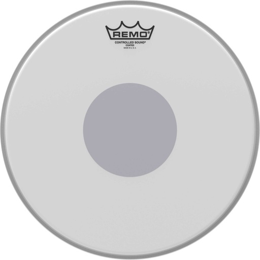 [CS-0113-10] Peau CS sablée 13" + rond noir en-dessous pour Caisse claire