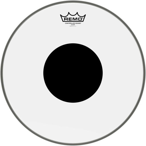 [CS-0314-10] Peau CS Transparente 14" + rond noir, pour Tom