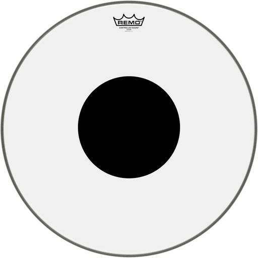 [CS-0320-10] Peau CS Transparente 20" + rond noir, pour Tom sur pieds